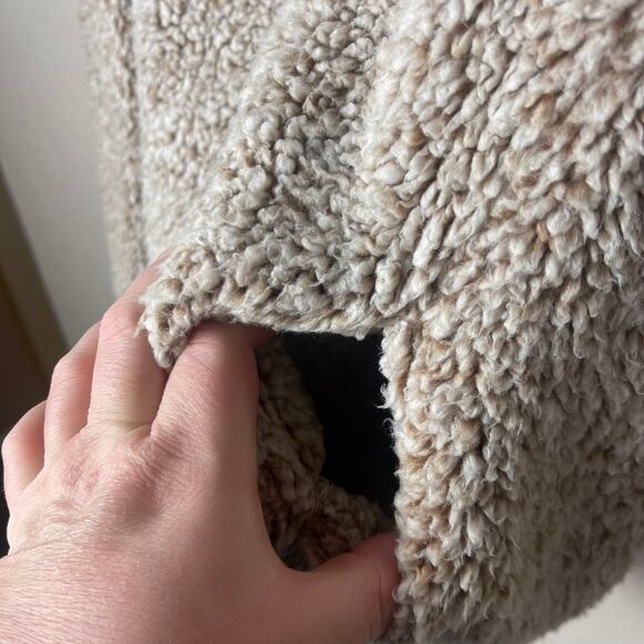 Marc New York Performance Tan Sherpa Pull Over Jacket Size Medium - Picture 3 of 8